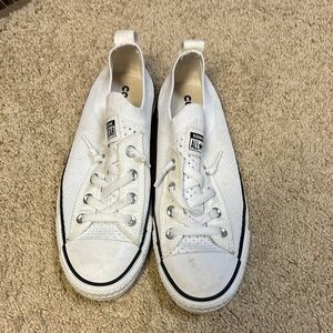 Converse All Star White Canvas Sneakers